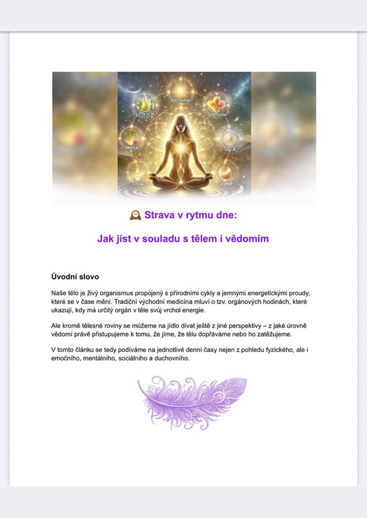 Biorytmy A strava