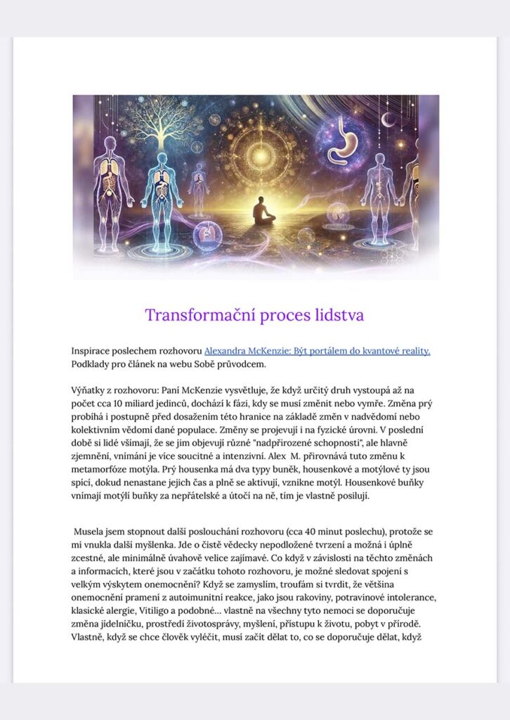 Podklady pro článek Podklady pro článek